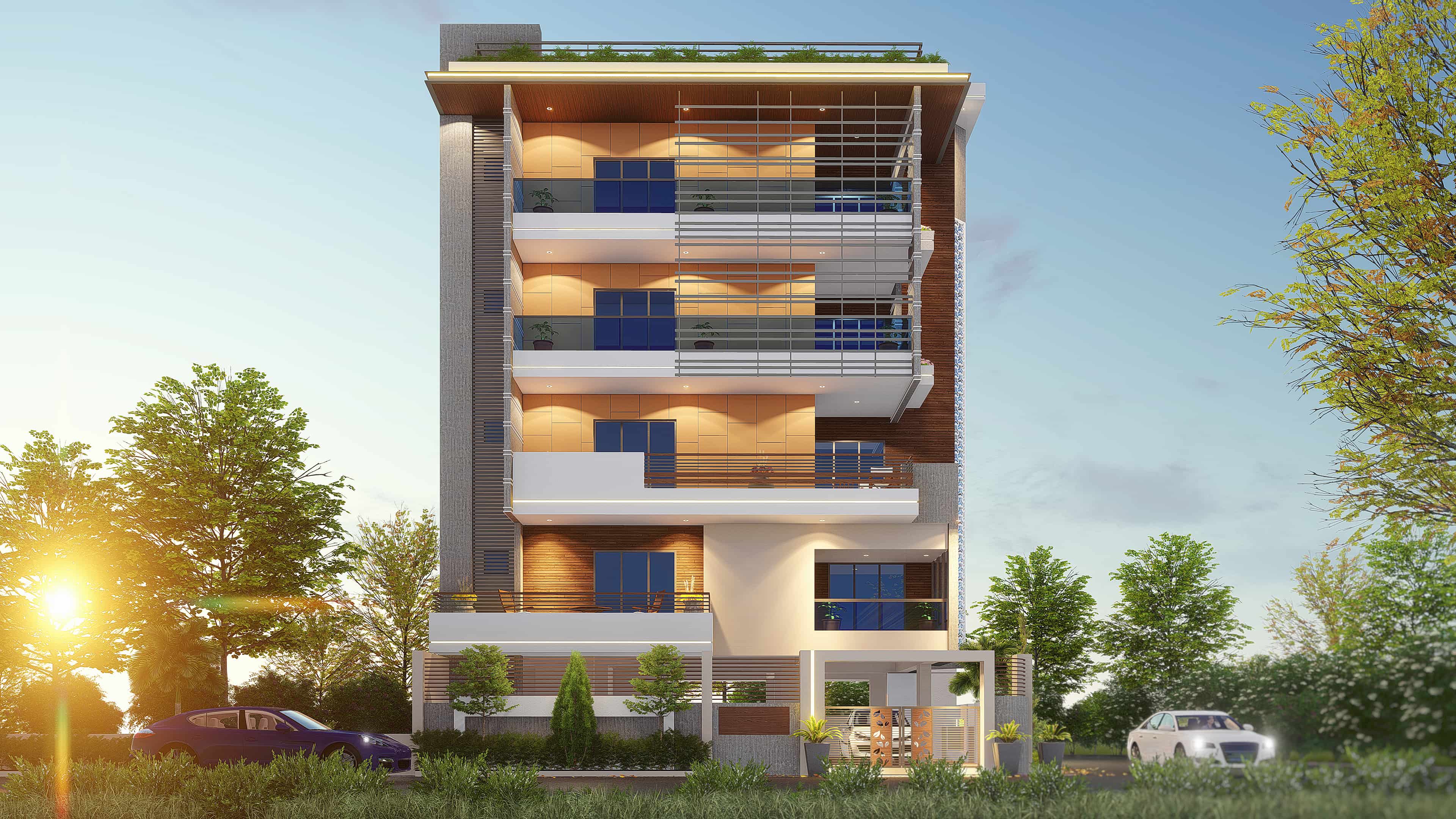 Residential Architecture Central Park Flower Valley Gurgaon